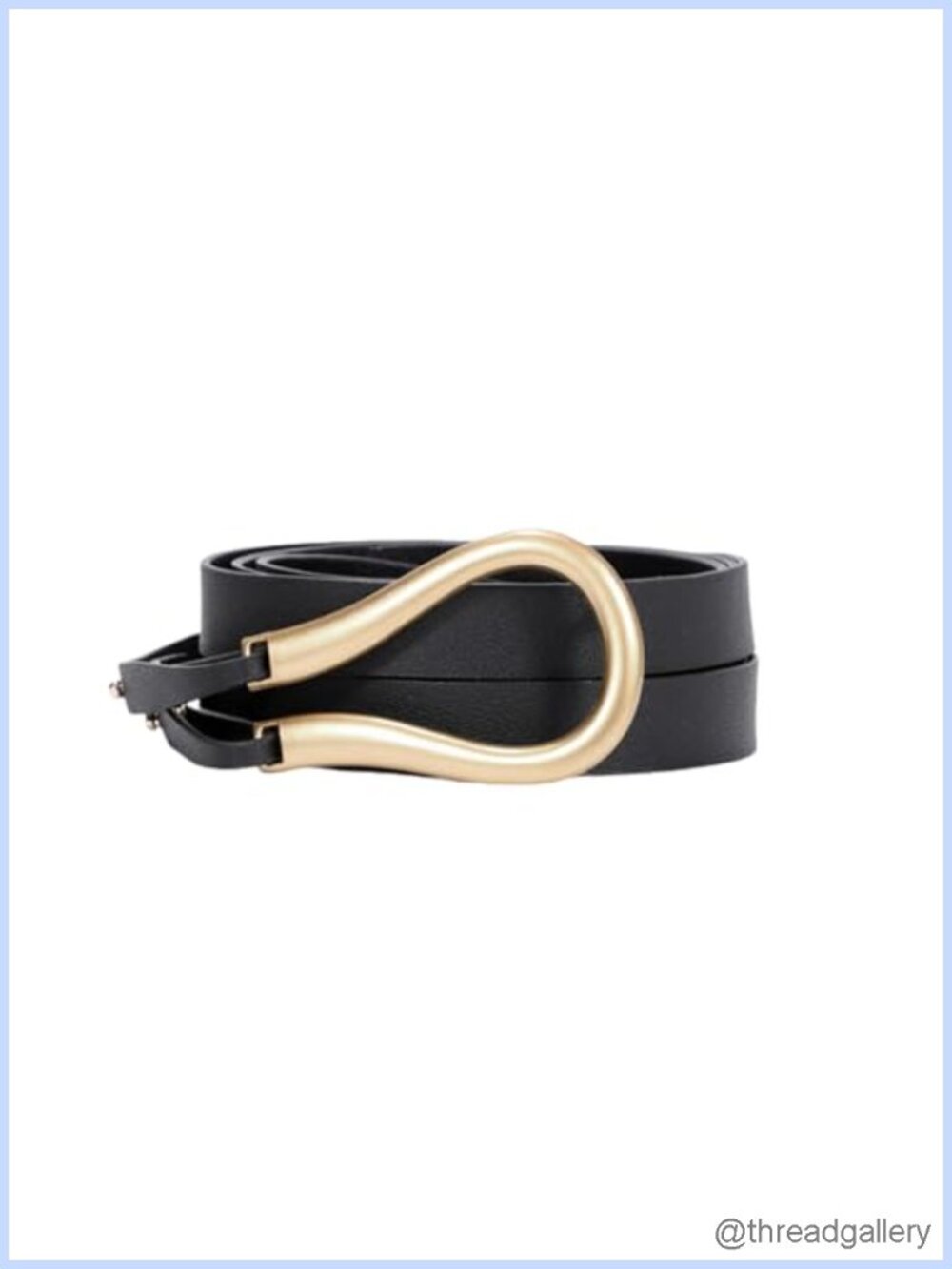 Women PU Leather Waist Belt Horseshoe Buckle Adjustable Waist Cincher